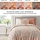 Comfort Spaces Bed in A Bag - Trendy Casual Design Cozy Comforter with Complete Sheet Set with Side Pocket, All Season Cover, Matching Shams, Twin XL(66 in x 90 in, Gloria, Damask Coral 6 Piece.