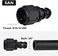 EVIL ENERGY 6AN Straight Push Lock Hose Fitting End Black 2PCS.