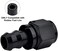 EVIL ENERGY 6AN Straight Push Lock Hose Fitting End Black 2PCS.