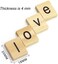 MANSHU 300PCS Wooden Scrabble Tiles, Scrabble Letters for Crafts, Making Alphabet Coasters and Scrabble Crossword Game.