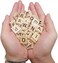 MANSHU 300PCS Wooden Scrabble Tiles, Scrabble Letters for Crafts, Making Alphabet Coasters and Scrabble Crossword Game.