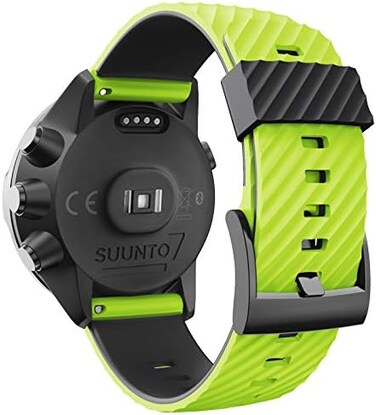 WIIKAI Replacement Silicone Strap for Suunto 7/9/9 Baro/Spartan Sport/D5 Replacement Watch Bands.