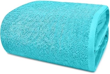 DAN RIVER 100% Cotton Bath Sheets &ndash; 550 GSM Ultra Super Soft Sheets &ndash; Jumbo Large Bath Towels for Bathroom, Home, Hotel, Spa, Beach, Pool, Gym &ndash; 40&rdquo;x80&rdquo; in Aqua, Set of 1.