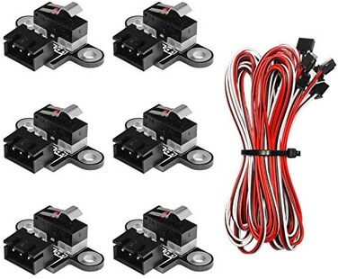 Genmitsu 6PCS Micro Limit Switches with 1M 3 Pin Cable for 3018-PROVer/3018-MX3/3018-PROVer Mach3.