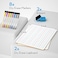Nicpro Dry Erase Lap Board 9 x 12 inches 2 Pack Ruled Kid Double Sided BlankLined Small Lapboard with 8 Pens, 2 Eraser, Learning Mini Whiteboard Portable for Student and Classroom Use.
