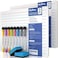 Nicpro Dry Erase Lap Board 9 x 12 inches 2 Pack Ruled Kid Double Sided BlankLined Small Lapboard with 8 Pens, 2 Eraser, Learning Mini Whiteboard Portable for Student and Classroom Use.
