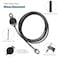 LFJ Replacement Fitness Pulley Cable Steel Wire Rope for Machine, Black.