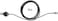 LFJ Replacement Fitness Pulley Cable Steel Wire Rope for Machine, Black.