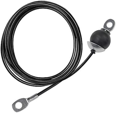LFJ Replacement Fitness Pulley Cable Steel Wire Rope for Machine, Black.