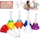 TantivyBo Hand Bells, 8 Note Musical Handbells Set with 10 Songbook Musical Toy Percussion Instrument for Toddlers Children Kids for Children's Day Family Activity School and Church (Classic Edition.