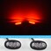 Boigoo Fender Flare Light Compatible with Ford F150 Raptor F150 LTD F250 F350, Trucks/Pickup Side Marker Lights - Red Lights Smoked Lens 12LED Super Bright.