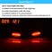 Boigoo Fender Flare Light Compatible with Ford F150 Raptor F150 LTD F250 F350, Trucks/Pickup Side Marker Lights - Red Lights Smoked Lens 12LED Super Bright.