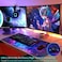 Canjoy Gaming Mouse Pad, Extended Mouse Pad, 31. 5x15. 7inch XXL Large Big Computer Keyboard Mouse Mat Desk Pad with Non-Slip Base and Stitched Edge for Home Office Gaming Work, Galaxy Print.
