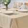 maxmill Textured Rectangle Tablecloth Water Resistant Wrinkle Free Spill-Proof, Soft Jacquard Table Cloth for Buffet Banquet Parties Event Holiday Dinner, Indoor and Outdoor Use, 60 x 84 Inch Beige.