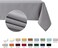maxmill Jacquard Square Tablecloth Stain Resistant Spillproof Wrinkle Free Washable Soft Table Cloth, Decorative Fabric Table Cover for Dining Room, Indoor and Outdoor Use, 52 x 52 Inch, Light Grey.