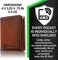 ID Stronghold Waltlet - RFID Blocking Bifold Wallet for Men with Magnetic Clasp - Brown.