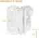 Alise Flip Latch Gate Latches Slide Bolt Latch Safety Door Lock Catch for Barn Cabinet Pet Cage Garden Bathroom Garage Window Sliding Door,Stainless Steel White Finish MS3006R-W.