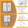 Alise Flip Latch Gate Latches Slide Bolt Latch Safety Door Lock Catch for Barn Cabinet Pet Cage Garden Bathroom Garage Window Sliding Door,Stainless Steel White Finish MS3006R-W.