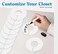 ERA Accents 30 Closet Dividers for Hanging Clothes- White Closet Divider Set of 30Clothing Rack Dividers, Clothes Dividers for Closets, Closet Labels, Dividers Closet Clothes Dividers.