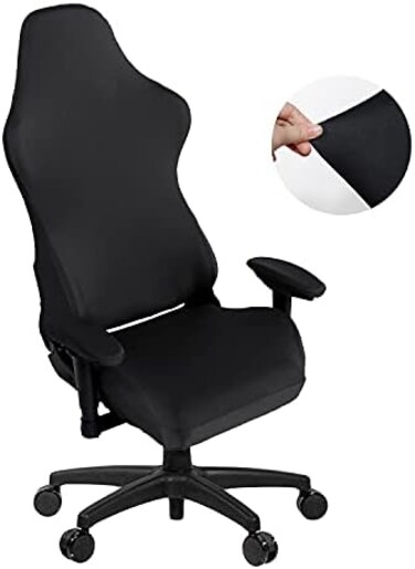 SARAFLORA Gaming Chair Covers Stretch Washable Computer Chair Slipcovers for Armchair, Swivel Chair, Gaming Chair,Computer boss Chair (Black, X-Large.