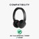 kwmobile 2 x Ear Pads Compatible with JBL Tune 600 / 500BT / 510BT / 450 - Foam Ear Pads for Headphones - White.