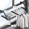 Candumy Portable Clothes Drying Rack for Balcony Railings Windowsill, Folding Towel Rack Indoor Outdoor Retractable Laundry Rack with Sock Clips for Drying Socks.