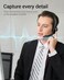 NUBWO USB Headset with Microphone for Laptop PC, headphones with Noise Cancelling Microphone for Computer, On-Ear Wired Office Call Center Headset for Boom Skype Webinars, In-line Control, Lightweight