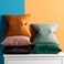 JUSPURBET Rust Lumbar Velvet Throw Pillow Covers 12x20 inch Set of 2 for Living Room Couch Sofa Bedroom Decorative Rectangle Solid Soft Cushion Cases with Invisible Zipper.