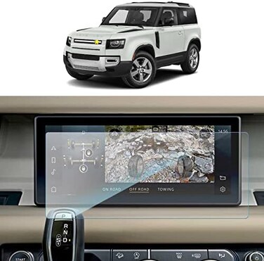 SKTU Screen Protector for 2020-2022 Land Rover Defender 90 110 10 Inch Navigation Display Tempered Glass 9H Hardness Anti ScratchGlare HD Clear.