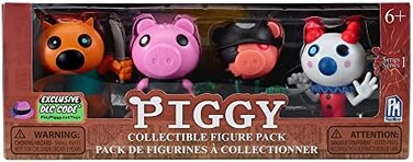 PIGGY Collectable Minifigure 4PK (Includes DLC Items.