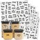 Talented Kitchen 375 Script Pantry Labels &ndash; Medium Size Labels Set &ndash; Food Label Sticker, Water Resistant.