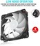 Vetroo 3 Pack 120mm ARGB LED Case Cooling Fan Computer PC Cooler Black Frame High Airflow High-Performance Controller Free with 5V 3pin Motherboard Sync.