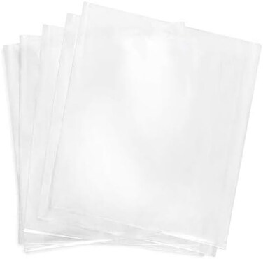 Morepack Shrink Wrap Bags,4x4 Inches 200 Pcs Clear PVC Heat Shrink Wrap for Packagaing Soap,Bath Bombs,Candles,Small Gifts and Homemade DIY Projects.