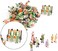 Hiawbon 50 Pcs People Figurines Set Tiny Sitting and Standing Delicate Hand Painted People Model Train Park Street People Figures for Miniature Scenes,1:87 Scale.