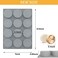 Moukiween 2PCS 12Cavity Cylinder Silicone Mold/Round Soap Molds Handmade Shower Steamer Molds for Bath Bombs,Shower Tablets, Lotion Bars ,Beeswax,Candles.