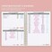 Nokingo Budget Planner - Monthly Finance Organizer with Expense Tracker Notebook to Manage Your Money Effectively, Undated Finance Planner/Account Book, Start Anytime, 1 Year Use, A5, Rose.