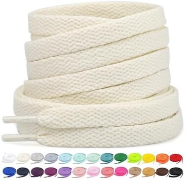 Stepace [2 Pairs] Flat Shoe Laces for Sneakers 30"-72" Length 26 Color Shoelaces.