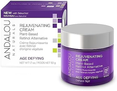 Andalou Naturals Age Defying Plant-Based Retinol Alternative Cream, 1. 7 Ounce.