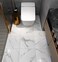 Livelynine Peel and Stick Floor Tile White Marble 12X12 Inch 16 Pack Waterproof Self Adhesive Vinyl Flooring Peel and Stick Tiles for Floor Stickers Kitchen Flooring Bedroom Farmhouse Bathroom.