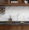 Livelynine Peel and Stick Floor Tile White Marble 12X12 Inch 16 Pack Waterproof Self Adhesive Vinyl Flooring Peel and Stick Tiles for Floor Stickers Kitchen Flooring Bedroom Farmhouse Bathroom.