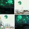 Homics Glow in The Dark Moon and Stars for Ceiling Nursery Wall Decals Stickers Luminous at Night for Kids Bedding Room.