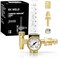 RX WELD Argon/CO2 Regulator, Mig Tig Flow Meter Gas Regulator Gauge Welding Weld.