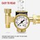 RX WELD Argon/CO2 Regulator, Mig Tig Flow Meter Gas Regulator Gauge Welding Weld.