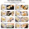 HI NINGER Sushi Making Kit - 10 Piece Plastic Sushi Maker Tool with 8 Shapes, Fork, Spatula - Injection Molded, Modular, Plastic, Solid, White, Smooth, Sturdy, BPA Free, DIY Home Sushi Tools.