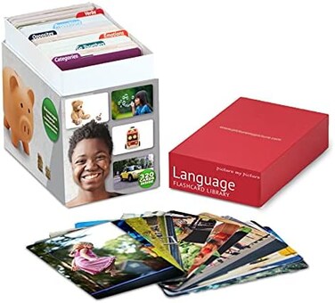 Picture My Picture Language Flash Card LibraryEmotions, Verbs, Prepositions, Categories, Go Togethers, Opposites Photo CardsSpeech Therapy Materials and ESL Materials.