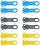 XW Safety Box Cutter of Stainless Steel Blade, Carton and Package Opener of Assorted Colors, 12-Pack.