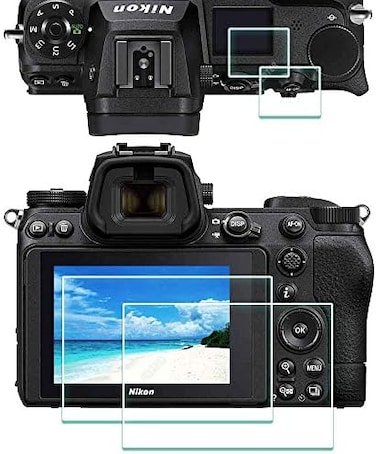 واقي شاشة ULBTER Z6II Z7II لكاميرا Nikon Z 7II / Z 6IITop [عبوة من 22 قطعة] 0.3 مم صلابة 9H غطاء زجاجي مقوى Z7 II Z6 II مقاوم للخدش وبصمات الأصابع والفقاعات.