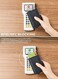 VULKIT Credit Card Holder RFID Blocking Leather Automatic Pop Up Wallet Aluminum Slim Pocket Bifold Business Card Case.