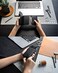 VULKIT Credit Card Holder RFID Blocking Leather Automatic Pop Up Wallet Aluminum Slim Pocket Bifold Business Card Case.