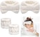 Chuangdi 4 Pieces Spa Headband Wrist Washband Face Wash Set, Include 2 Microfiber Headband and 2 Wrist Washband for Women Girls Prevent Liquids from Spilling Down Your Arms (White.